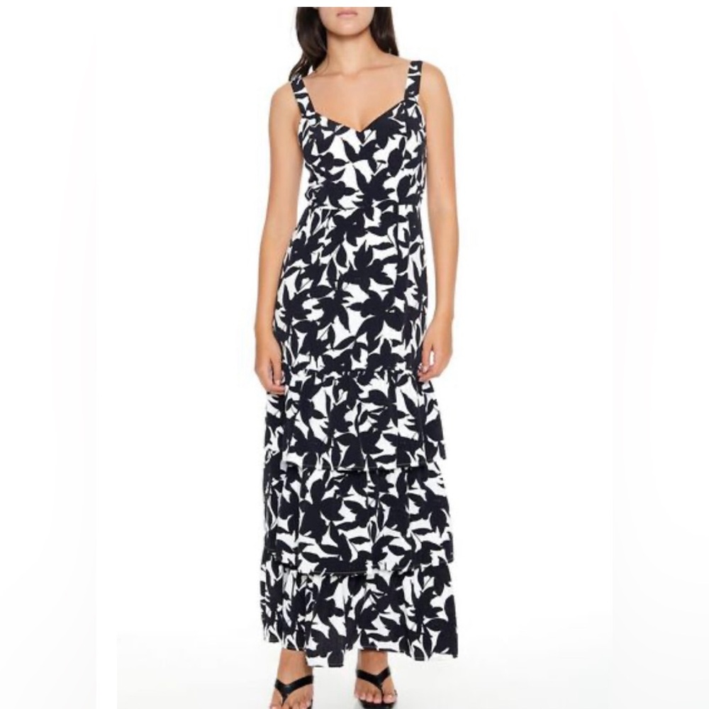 Forever21 Floral Print Tank Maxi Dress